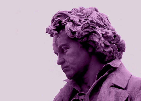Head of a statue of Beethoven