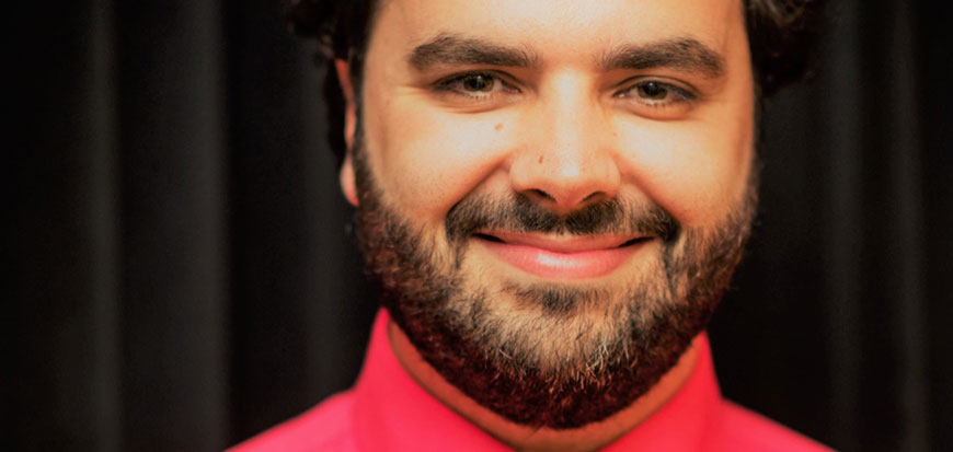 Actor Anthony Teixeira performs with the Cape Symphony in February 2019
