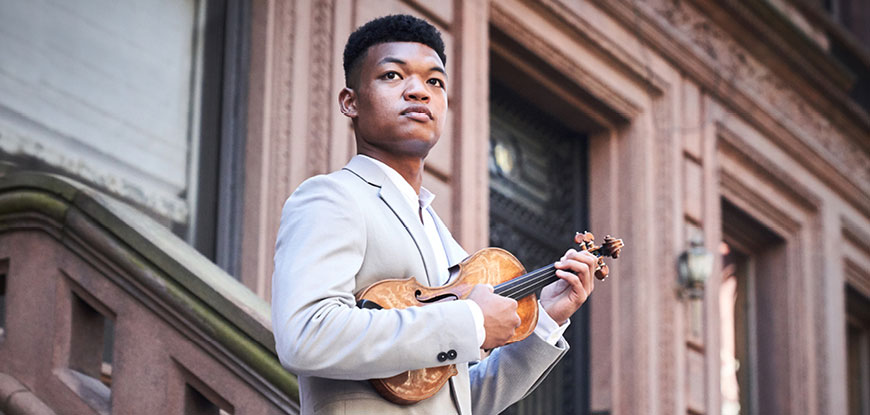 Randall Goosby performs at Mayflower on Beyond November 2021